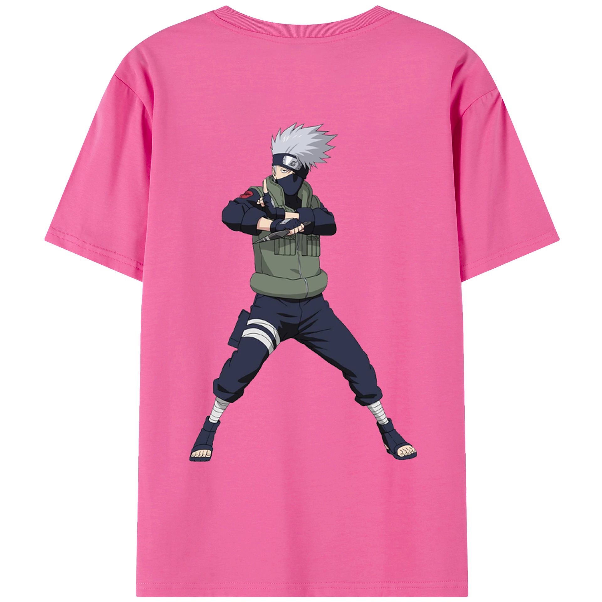 （画像用） NARUTO -ナルト- はたけ カカシ Hatake Kakashi レディース半袖Tシャツ(バックプリント)
